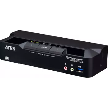 ATEN CS1922A KVMP jungiklis 2-jų prievadų, DisplayPort, USB 3.0, 8K (CS1922A)