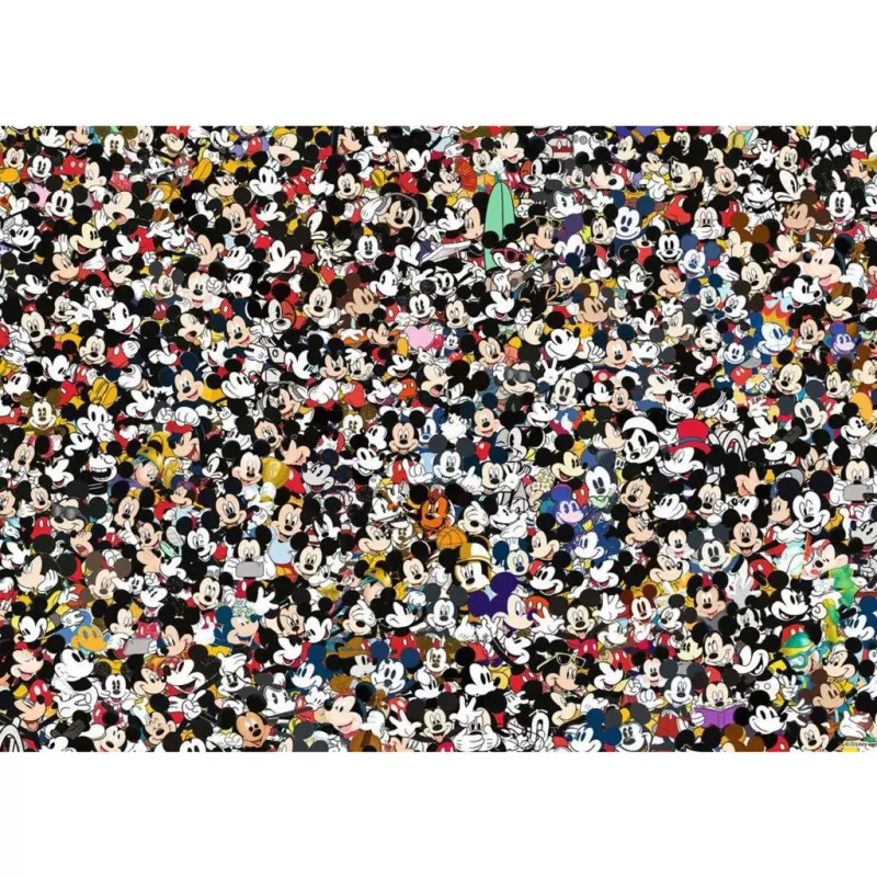 Dėlionė Ravensburger 12000529 – 1000 dalių, Mikis Pūkuotukas animaciniai filmukai, 700×500 mm, nuo 14 m.
