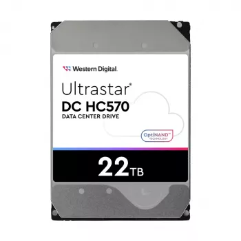 3,5 colio SAS HDD Western Digital Ultrastar DH HC570 22 TB, 12 Gbit/s, 7200 RPM, 512 MB talpykla