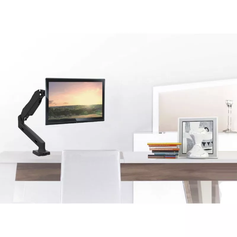 Monitor laikiklis MACLEAN MC-860 stalinis, 27 colių (68,6 cm) ekranams, VESA 75x75–100x100, max 8 kg, juodas