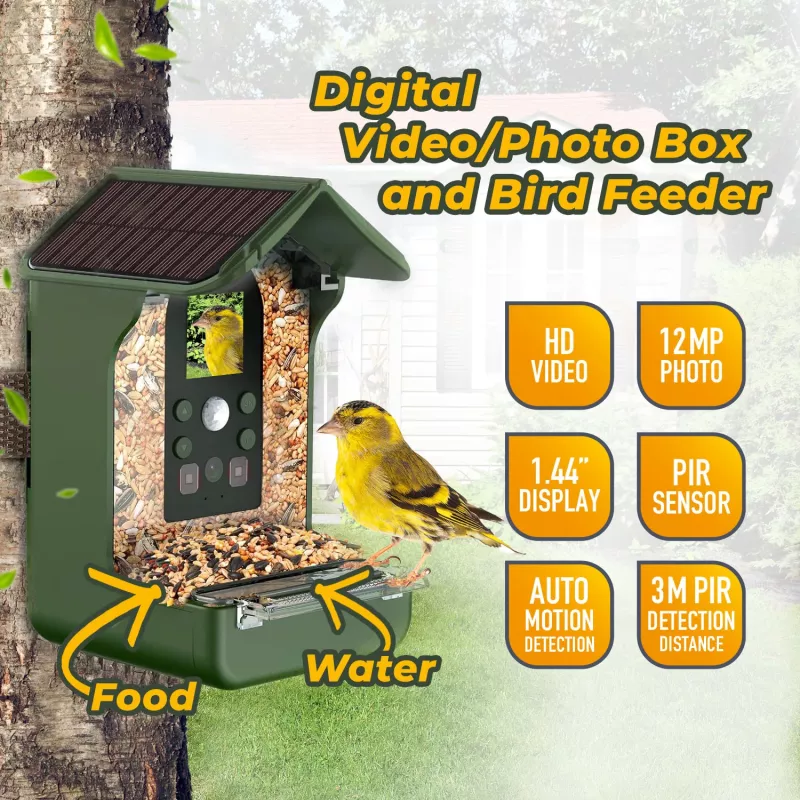 EASYPIX Bird Cam 10123 1080p HD naktinio matymo paukščių kamera