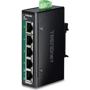 TRENDnet TI-PELC50 5 prievadų pramoninis Fast Ethernet valdomas jungiklis