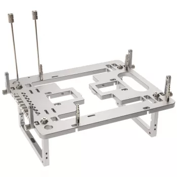 Mini benchtable korpusas Streacom BC1 Mini V2 sidabrinis – atviro rėmo važiuoklė