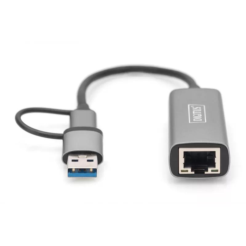 USB Type-C Gigabit Ethernet Adapteris Digitus DN-3028