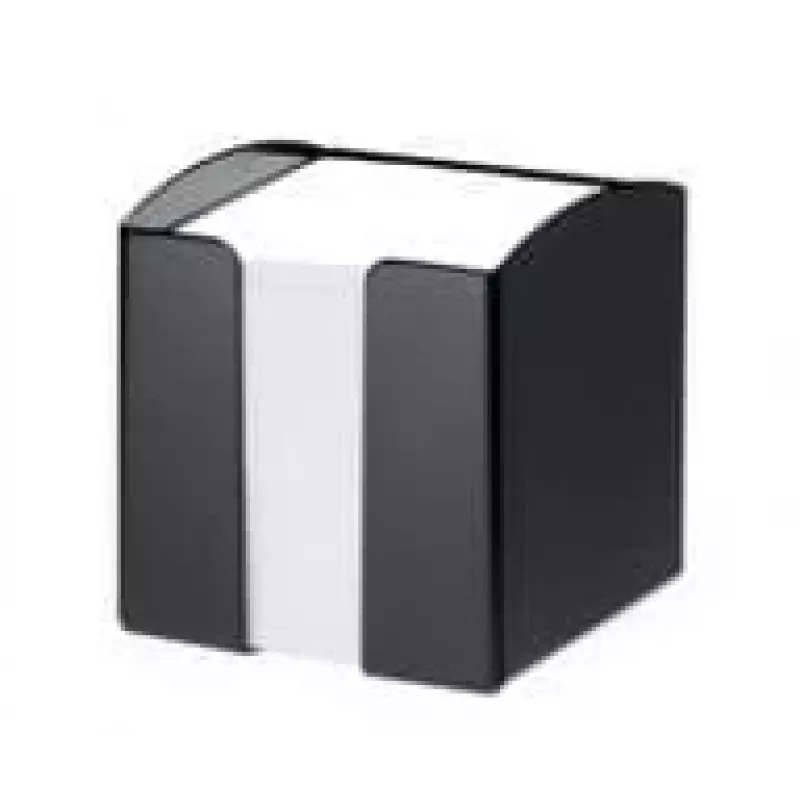 Dėžutė užrašams Durable TREND Square Black 105x100x100 mm