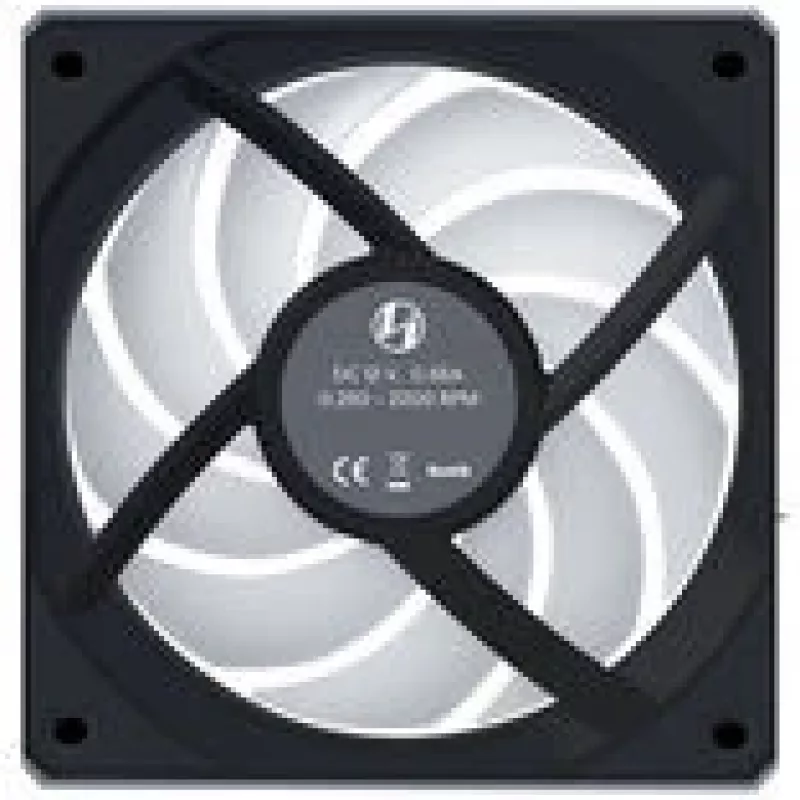 Lian Li UNI FAN CL Wireless Reverse 120mm juodas (12RCL1W1B) – magnetinis modulinis ventiliatorius su RGB