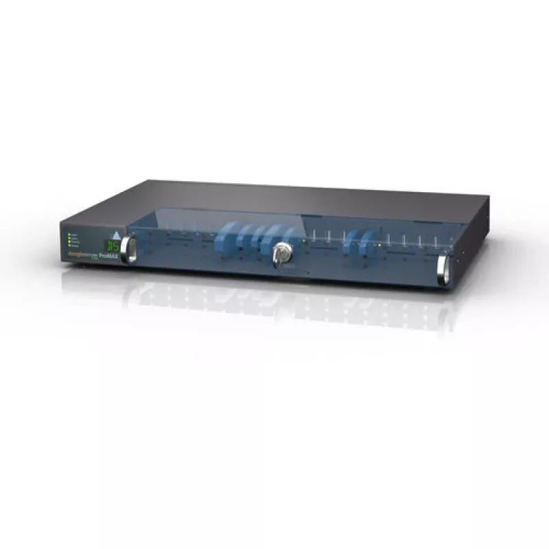 SEH dongleserver ProMAX USB raktų serveris tinklui, 5x USB 3.0 + 15x USB 2.0, 2 maitinimo šaltiniai, juodai mėlynas