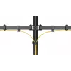 Goobay Monitor Arm Dual Flex – dviguba monitoriaus ranka 17–32 colių ekranams, stalinis laikiklis VESA 75 ir 100 mm, sukimas, pasukimas ir pakreipimas, aukščio reguliavimas, maksimali apkrova