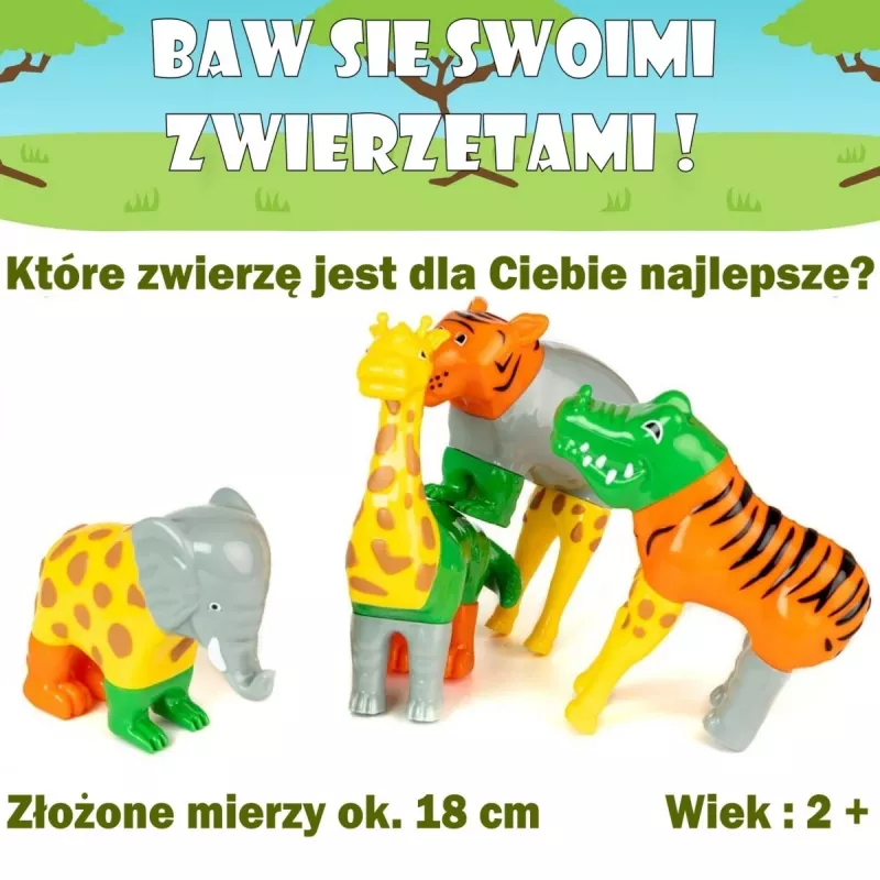 Popular Playthings Magnetiniai gyvūnėliai Mix or Match, įvairiaspalviai