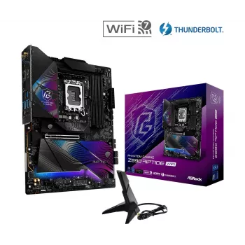 Motininė plokštė ASRock Z890 Riptide WiFi — Intel Z890, LGA1851, ATX, DDR5, 4 DIMM, Wi‑Fi 7, 2.5Gb LAN, Thunderbolt 4