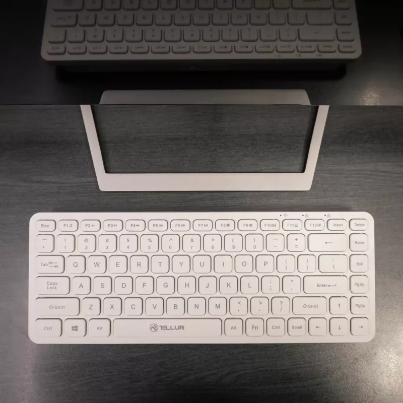 Belaidė klaviatūra Tellur TLL491241 Mini White – kompaktiškas sprendimas tvarkingam darbalaukiui