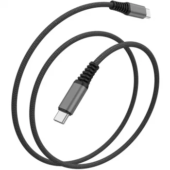 4smarts PremiumCord USB-C laidas – USB-C (M) į USB-C (M) – USB 2.0 – 20 V – 5 A – 1,5 m – 100 W – juoda