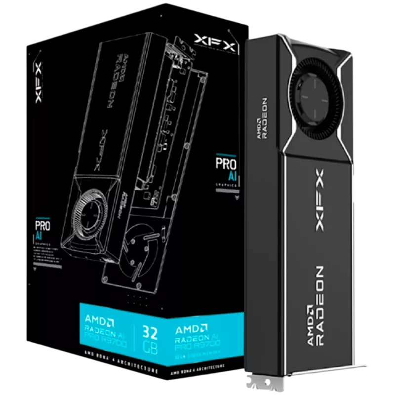 Vaizdo plokštė XFX AMD Radeon AI PRO R9700 32 GB GDDR6 PCI-E 5.0