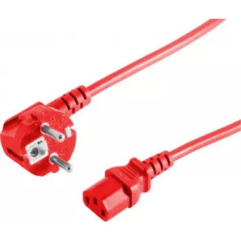Maitinimo laidas CEE7/7 – C13 ShiverPeaks BS09-05054 Raudonas 5 m