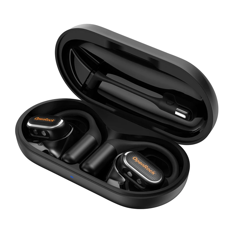 Belaidės ausinės OneOdio OpenRock Link 20, atviros, juodos, Bluetooth