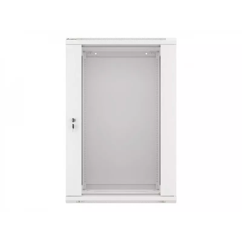 Lanberg sieninis montavimo stovo spintas 19'' 18U 600x450 mm pilkas (stiklinės durys)