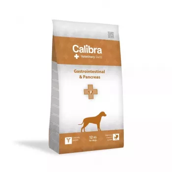 Sausas šunų maistas Calibra Veterinary Diets Gastrointestinal Pancreas, žuvis, 12 kg, suaugusiems šunims su kasos nepakankamumu