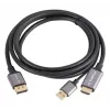 Lanberg CA-HDDP-20CU-0018-BK vaizdo kabelio adapteris 1,8 m DisplayPort HDMI + USB juodas, sidabrinis