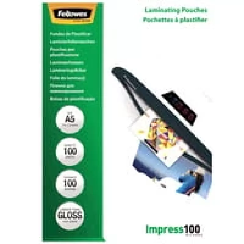 Laminavimo maišeliai blizgūs A5 100 vnt. 100 mikronų Fellowes 5351002