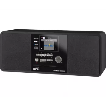 REHAU IMPERIAL DABMAN i200 CD skaitmeninis radijo imtuvas 20 W DAB+, FM, UKW, juodas, MP3 atkūrimas