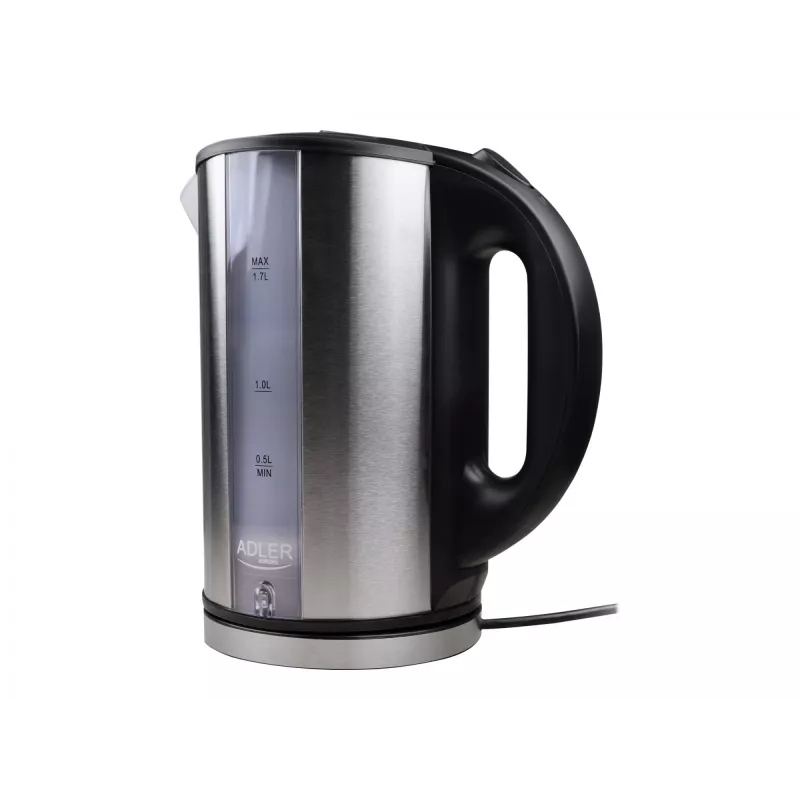 Adler AD 1216 elektrinis virdulys 1.7 L juodas, sidabrinis 2200 W