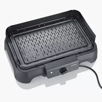 Stalinis elektrinis grilis SEVERIN PG 8595 — 2000 W, stačiakampė grotelė, juodas