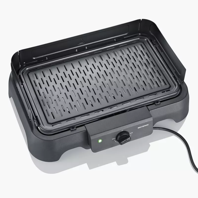 Stalinis elektrinis grilis SEVERIN PG 8595 — 2000 W, stačiakampė grotelė, juodas