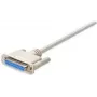 Manhattan 4.5 m DB25 M/F serijinis kabelis baltas DB25 F
