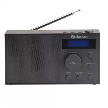 Radijo imtuvas DENVER DAB-51B – DAB+/FM/AM kompaktiškas skaitmeninis radijas, juodas
