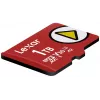 „Lexar“ 1 TB „MicroSDXC“ UHS-I Class 10 U3 V30 atminties kortelė (raudona), skaitymas 205 MB/s, rašymas 140 MB/s