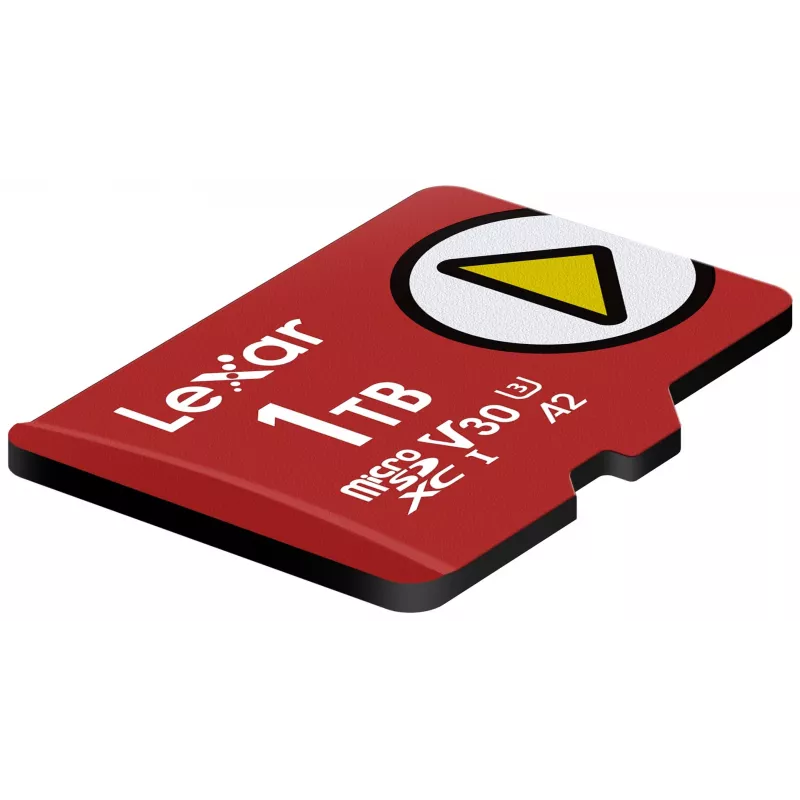 „Lexar“ 1 TB „MicroSDXC“ UHS-I Class 10 U3 V30 atminties kortelė (raudona), skaitymas 205 MB/s, rašymas 140 MB/s