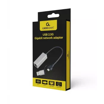 PowerLine tinklo adapteris Gembird A-USB3AC-LAN2G-01 2500 Mbit/s Ethernet LAN
