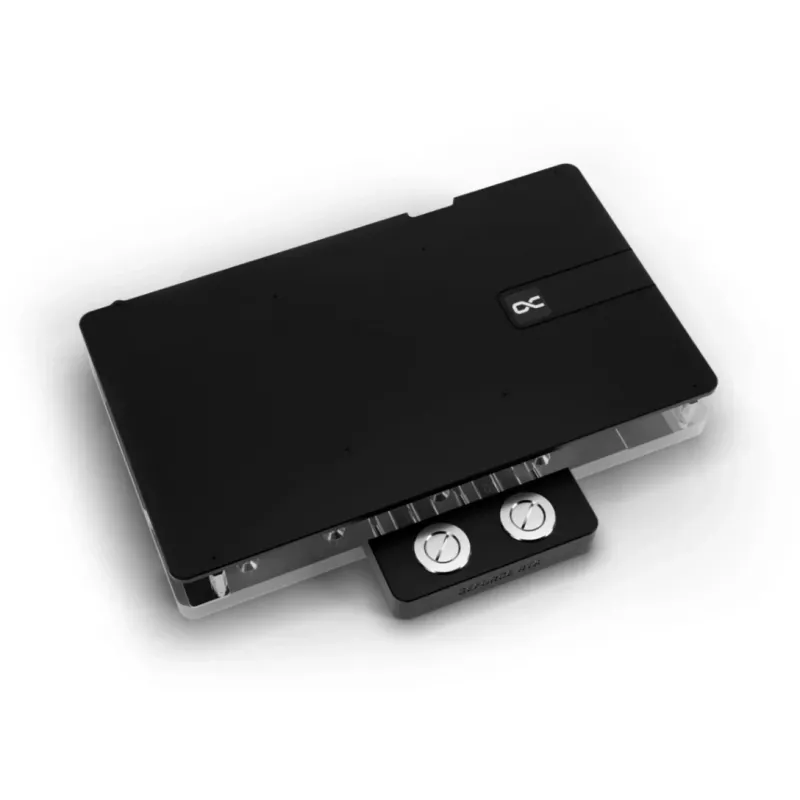 Alphacool 10259 Aliuminio chromo vario juoda galinė plokštė 153,3 mm