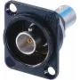 Neutrik NTR-NBB75DFIB BNC jungtis, 75 omų, juoda/sidabrinė, -30–80 °C
