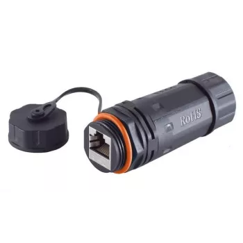 Microconnect KONCAT6A68 RJ-45 lyties keitiklis juodas IP68