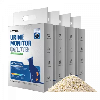 Kačių kraikas PETKIT Urine Monitor, 4 maišeliai – šlapimą stebintis besigrūdantis kraikas katėms