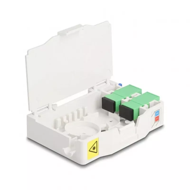 Optinė skaidulų jungiamoji dėžė DeLOCK 85935 SC Simplex balta
