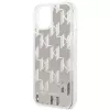 Karl Lagerfeld KLHCP14MLMNMS iPhone 14 Plus 6.7″ kietasis dėklas sidabrinis / sidabrinis Liquid Glitter Monogram