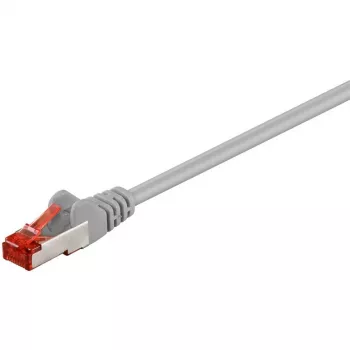 Wentronic Goobay CAT 6 jungiamasis kabelis, S/FTP (PiMF), pilkas, 1 m - CCA vario mišinys (93569)