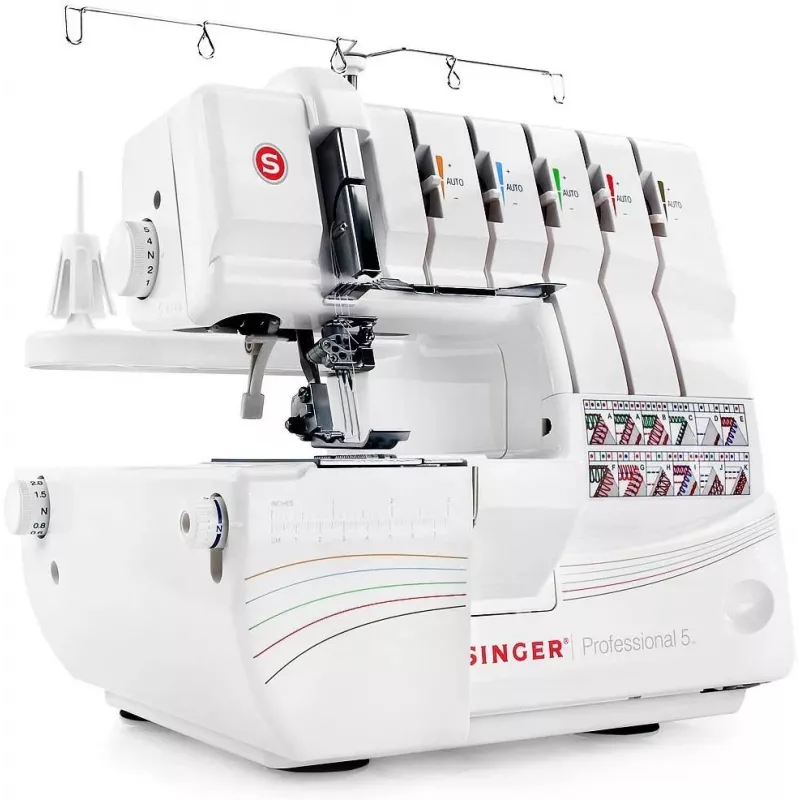 Overlock siuvimo mašina Singer 14T968, elektrinė, balta