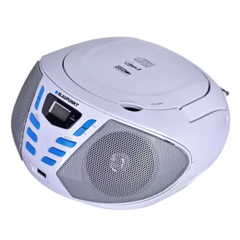 Blaupunkt BB7-WH nešiojama stereo sistema, 2.4 W, FM, pilka, MP3 atkūrimas