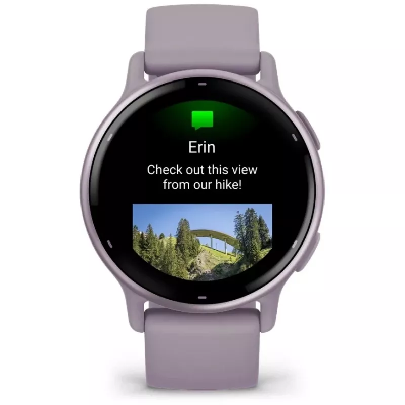 Garmin Vivoactive 5 3.05 cm (1.2) AMOLED skaitmeninis 390 x 390 pikselių liečiamasis ekranas Violetinis Wi-Fi GPS