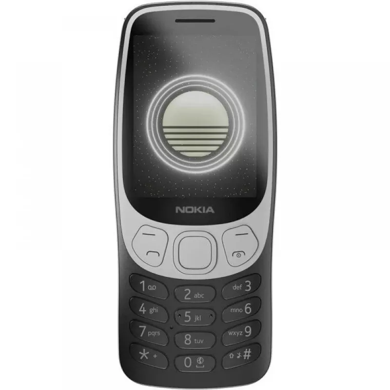 Nokia 3210 4G (2024) (TA-1618) | Grunge Black | 2,4 colio TFT ekranas | 128 MB atmintis | 64 MB RAM | Dual SIM | Bluetooth 5.0 | 2 MP pagrindinė kamera