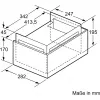 Siemens LZ12FXD51 Long Life recirkuliacinio režimo perkėlimo rinkinys gartraukiui, sidabrinis