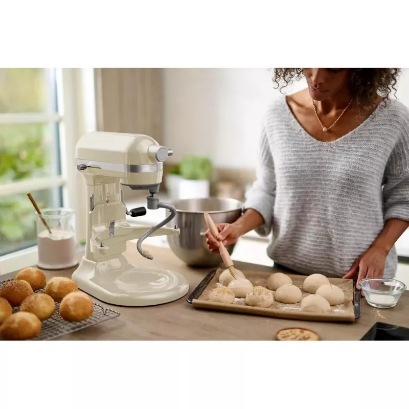 Stacionarus maišytuvas KitchenAid 5KSM60SPXEAC 375 W, kreminis/pilka/nerūdijantis plienas
