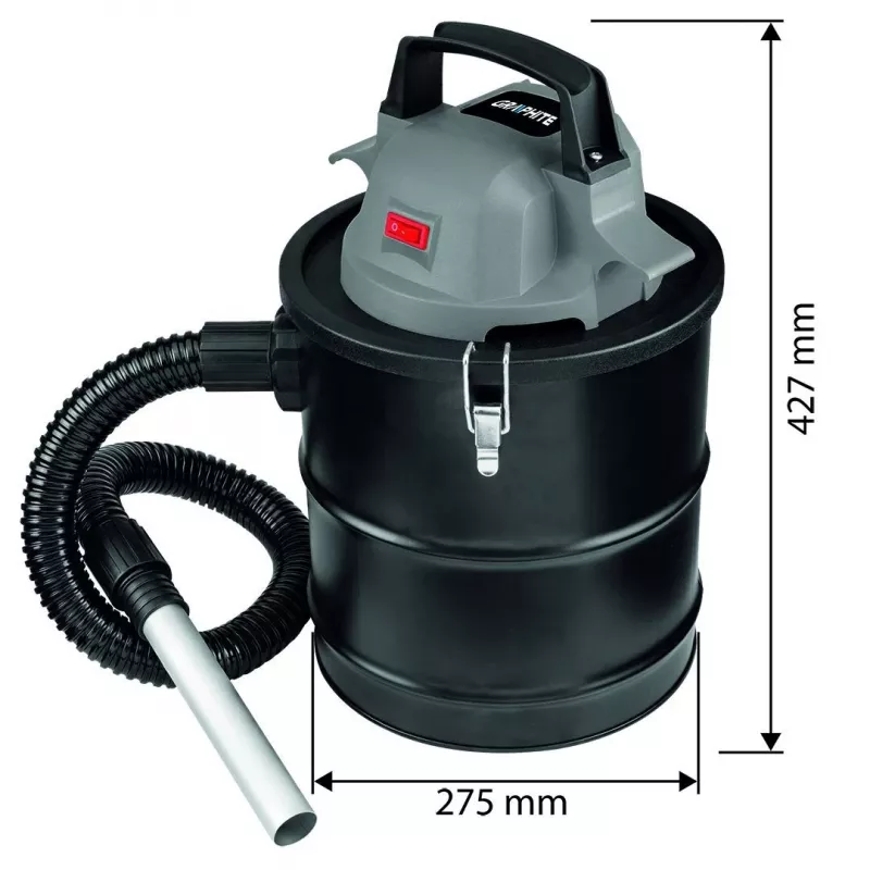 Graphite 58GE125 pelenų siurblys