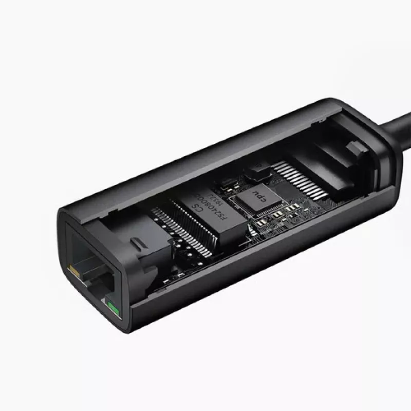 Aukey CB-A30 USB-C į Gigabit RJ45 eterneto adapteris 10/100/1000 Mbps, USB 3.0, aliuminis, LED indikatoriai