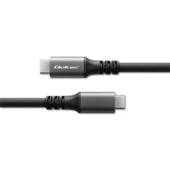 USB-C laidas QOLTEC USB4 240W, skirtas Thunderbolt 3/4, 40 Gbps, 240 W galios tiekimas