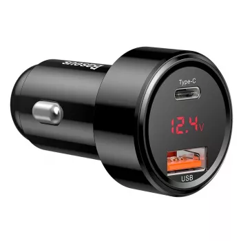 Automobilinis įkroviklis Baseus CCMLC20C-01 Universal Black Fast Charging 12-24V