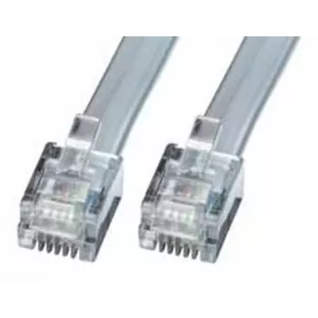 Tinklo kabelis Lindy RJ-12 M/M 5,0 m RJ-12 5 m Pilka